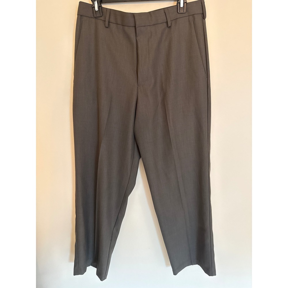 Dockers Premium Refined Patterned Pants Mens 32x30 Brown Relaxed Flat Front New